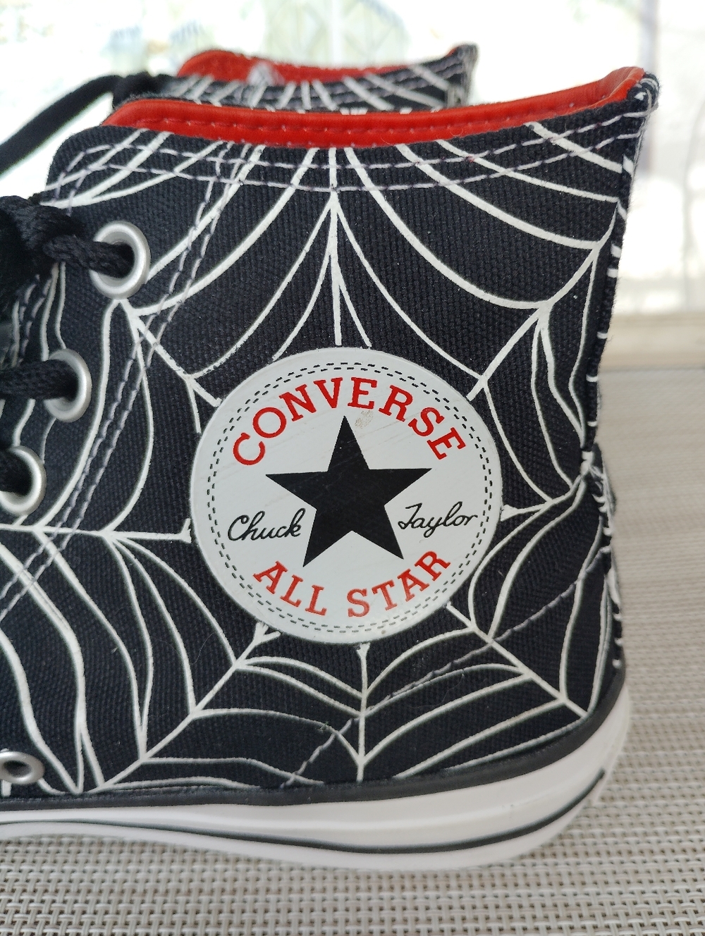 Unisex Converse Cons "White Widow" Black Canvas/White Skate Sneakers. M6.5/W8.5 - Picture 2 of 11